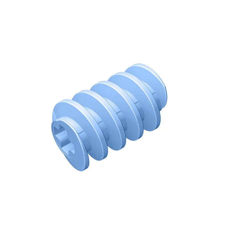 GDS-1199 Technical, Gear Worm Screw, Long, Axle Opening Type II compatible with lego 4716 32905 children's DIY gifts