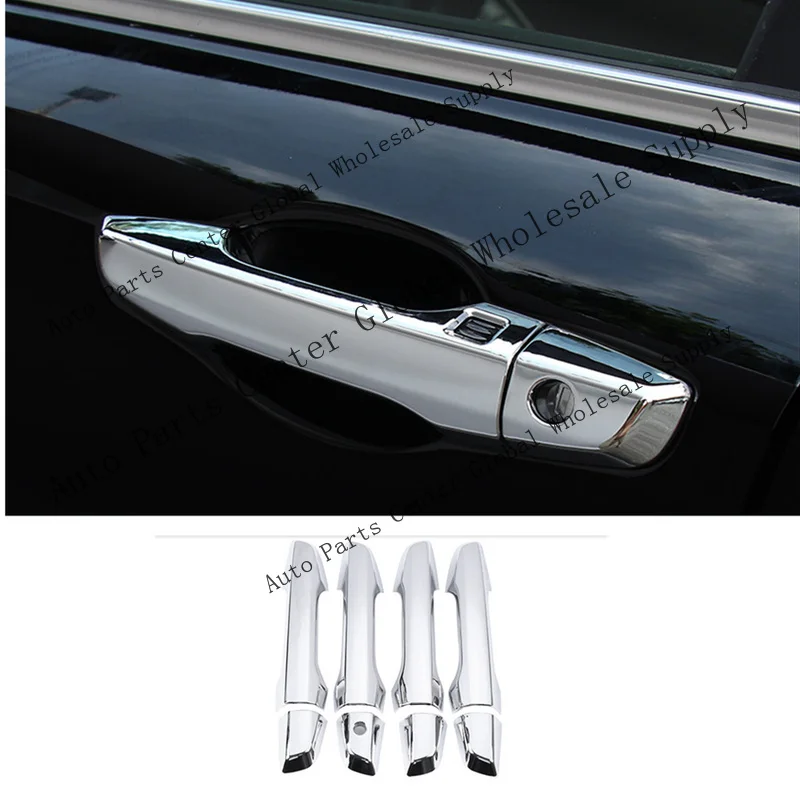 L+ ABS Chrome Car Door Handles Cover Trim 8 pcs For Honda CRV CR-V 2017-2021