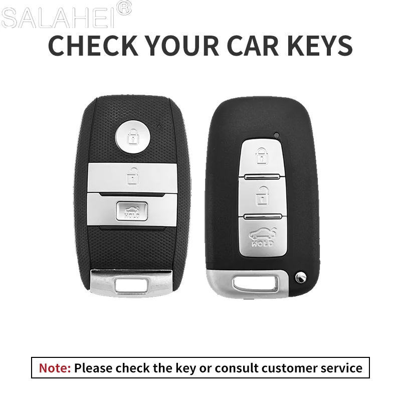 Leather Car Key Case For Hyundai IX35 Elantra Sonata 8 9 For Kia Rio Rio5 Sportage R Optima Sorento Niro Soul Ceed Cerato Forte