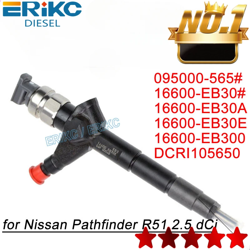 095000-5650 16600-EB30A Diesel Injector 095000-5655 Fuel Inyector Nozzle for 16600-EB300 16600-EB30B DENSO Nissan Pathfinder