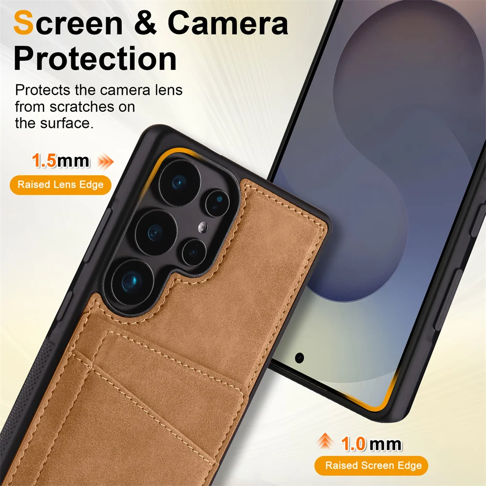 Card Case For Samsung Galaxy S25 Ultra Case Cover For Samsung S25 S24 S23 S22 S21 Plus Luxury Cover S20 FE Phone Case S25 Edge - náhled 5