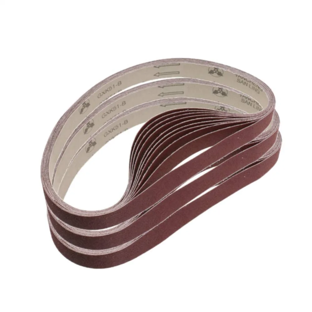 

15 Pack Sanding Belts 1x30 Inch, 3 Each of 320/400/600/800/1000 Grits, Aluminum Oxide Belt Sander Tool for Woodworking and Metal