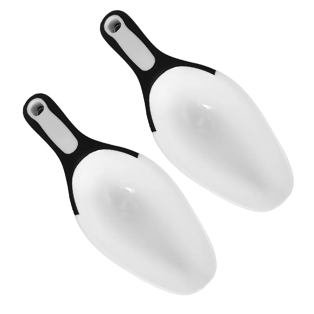 2 Cucharas Multifuncionales de Plástico para Harina, Cucharas de Cocina para Arroz, Granos, Cubitos de Hielo, Azúcar, Palomitas de Maíz y Otros Alimentos