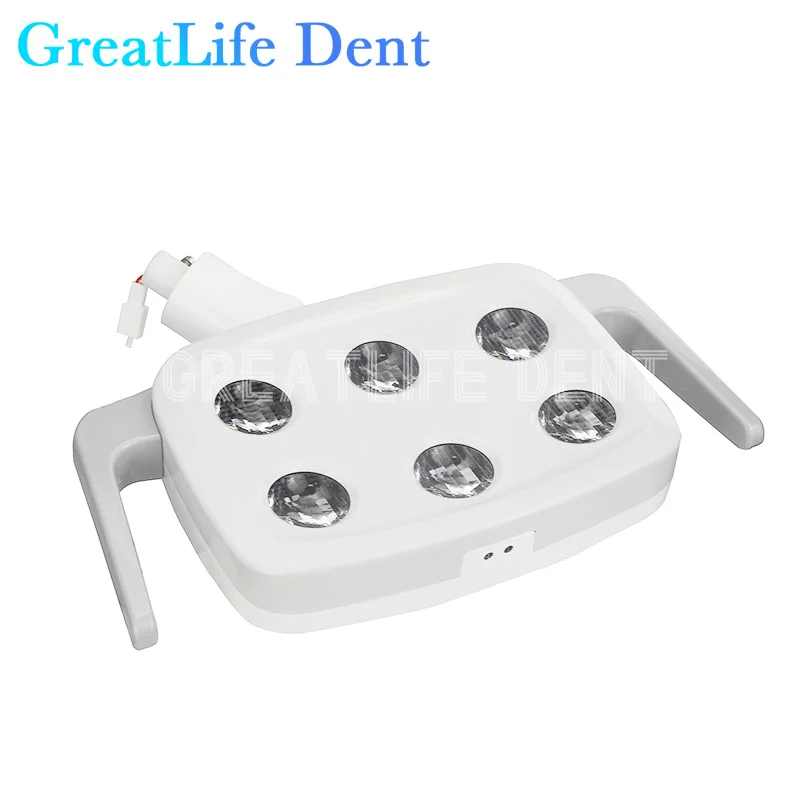 GreatLife lampu operasi mulut gigi 6LED, lampu Sensor Induksi untuk reflektor gigi dokter gigi tanpa bayangan