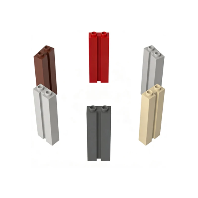 10pcs MOC compatible 88393 building block parts, basic bricks 1x2x5 with grooves, DIY children's toys, gifts