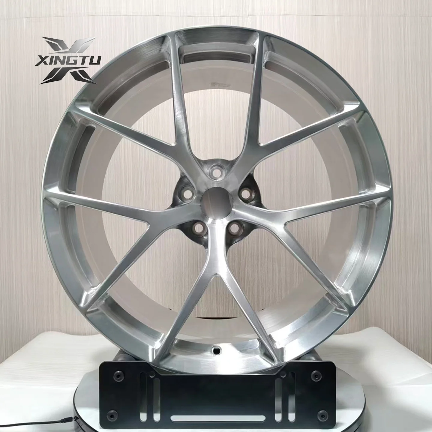 

Hot-selling Brushed Silver Wheel High Strength Custom 6061-T6 Aluminum Alloy Forged for Alfa Romeo Customized Lightweight