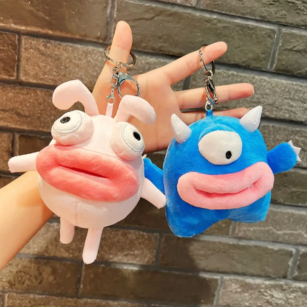 

New Fashion Kawaii Cute Doll Keychain Comical Funny Doll Handbag Pendant Soft Plush Cute Bag Pendant Keyring