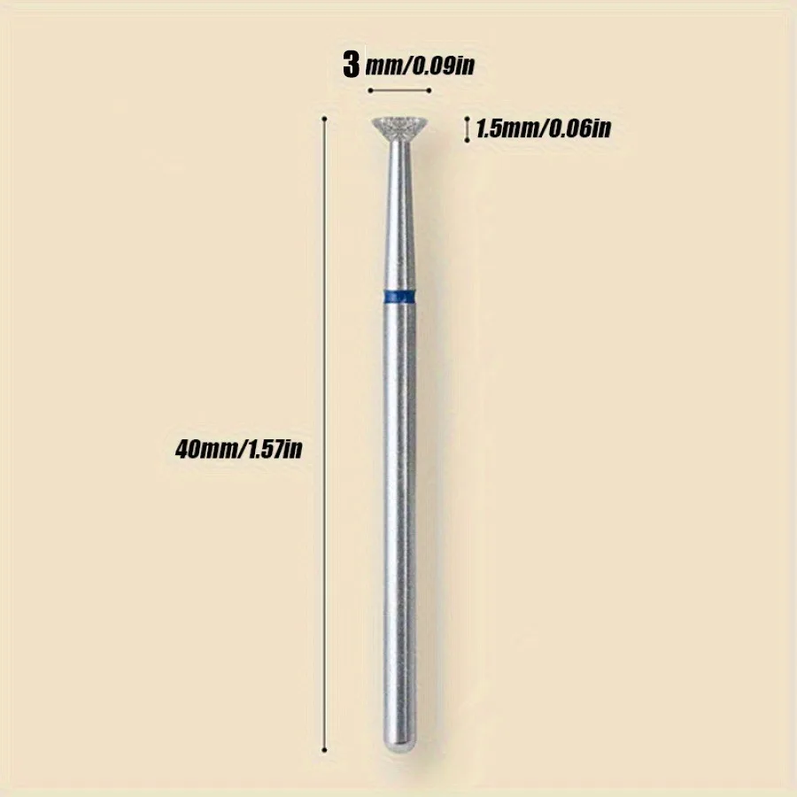 Fresa per Unghie Elettrica con Disco Abrasivo per Rimozione Smalto, Punta Diamantata per Manicure e Taglio Cuticole