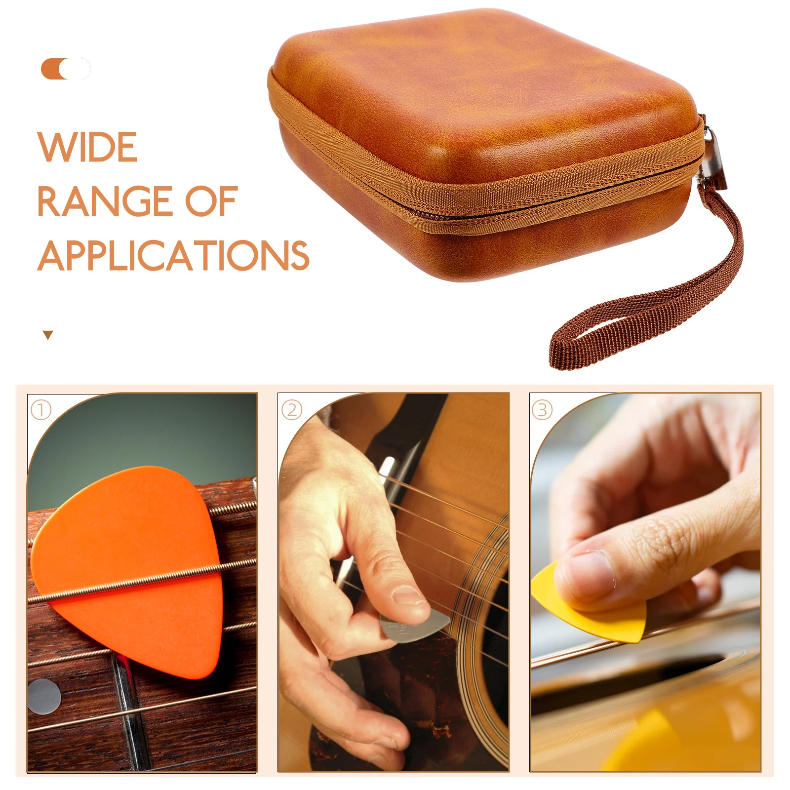 

Pick PU Case Picks Storage Bag Accessories Kit Guitar Picks Storage Bag Display Guitar Pick Holder Case ganizer