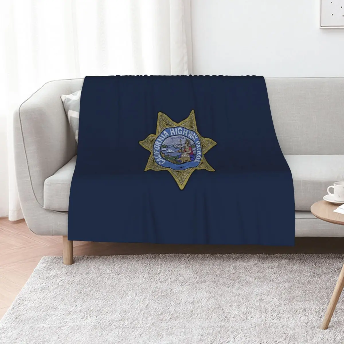 California Highway Patrol CHP, State Police, Law Enforcement Throw Blanket Beach Loose For Baby Blankets