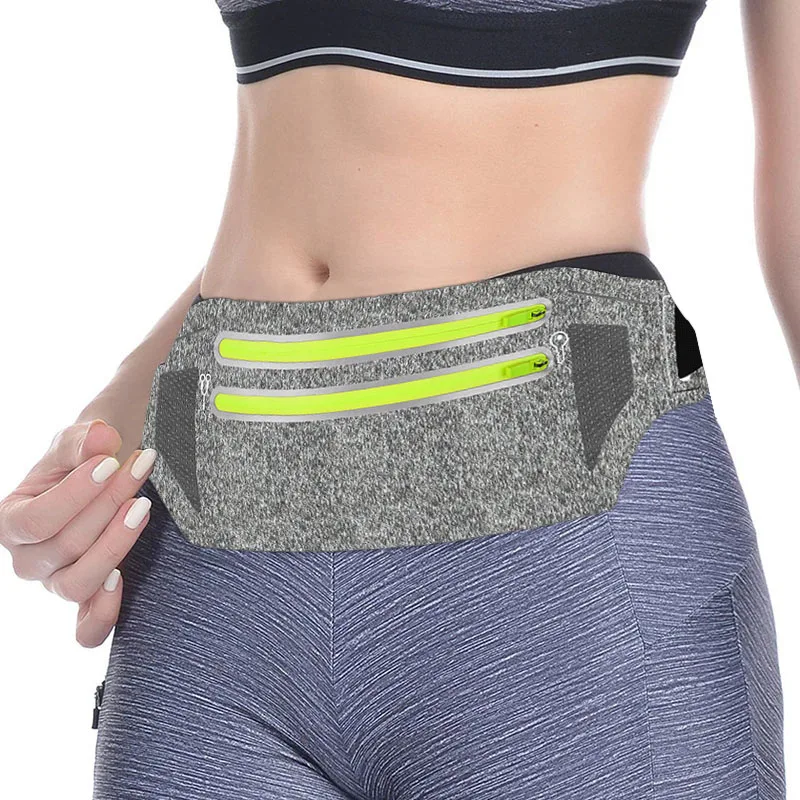 Outdoor Sport Hidden Waist Bag Travel Lightweight Phone Storage Belt Bag Ultra-Thin Fanny Pack Women Running Waist Pouch