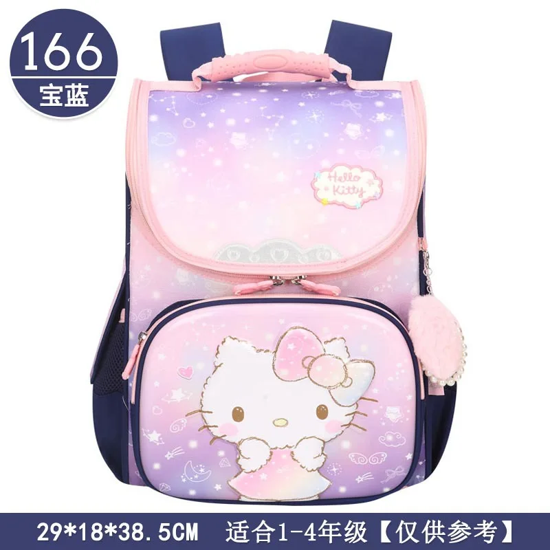 HELLO KITTY ELEMENTARY SCHOOL BAG FOR GIRLS 1-3 2nd 3 GRADE GIRLS SPINE PROTECTOR AND LOAD REDUCTION CHILDREN'S BACKPACK