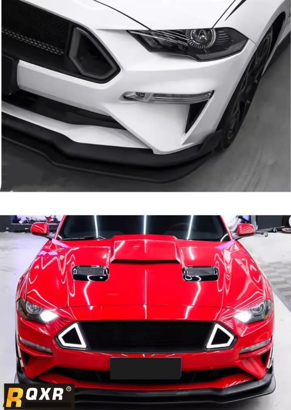 Body kit Front Lip Shovel Front Bumper spoiler Assembly For Ford Mustang GT350 2018-2023 Modified New Style Auto Accessories