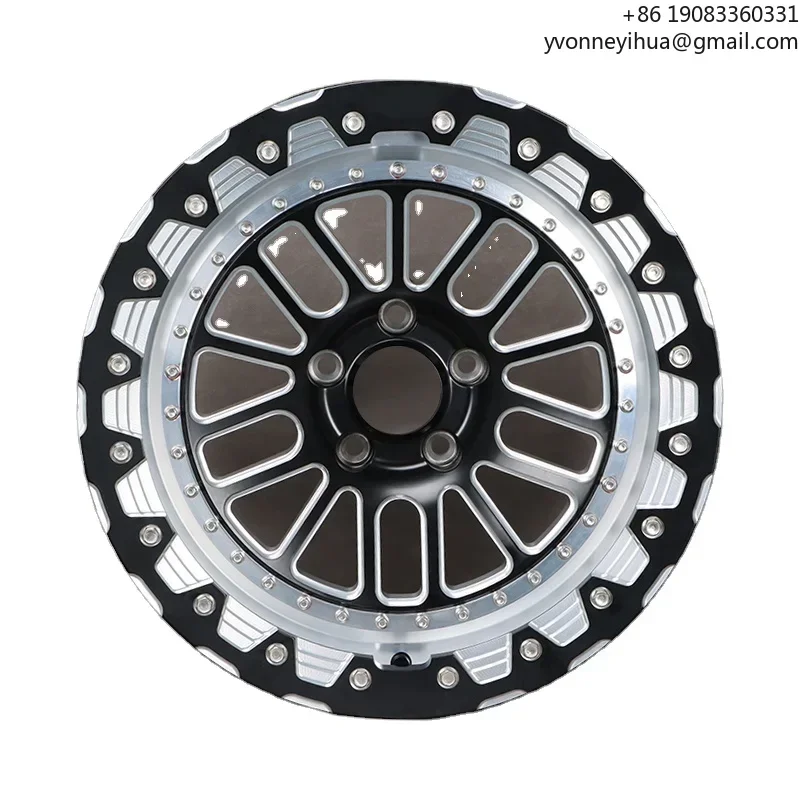 

Wangu Beadlock Polish Belak Wheels Forged Aluminum Alloy 2 Piece 17/18/19/20 Inch 5*112 5*114.3 * For Bmw,mercedes,land Rover