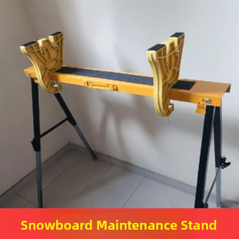 プロ用スキー板ワックス掛け・メンテナンス作業台-調整可能-多機能-シングル・ダブルボード修理スタンド