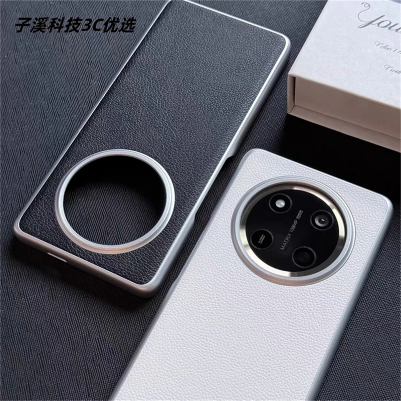 Case For Honor X9C Magic 7 Lite 5G Case Slim Matte Leather Hard Phone Back Cover Stylish Electroplate Shell Shockproof Bumper view 5