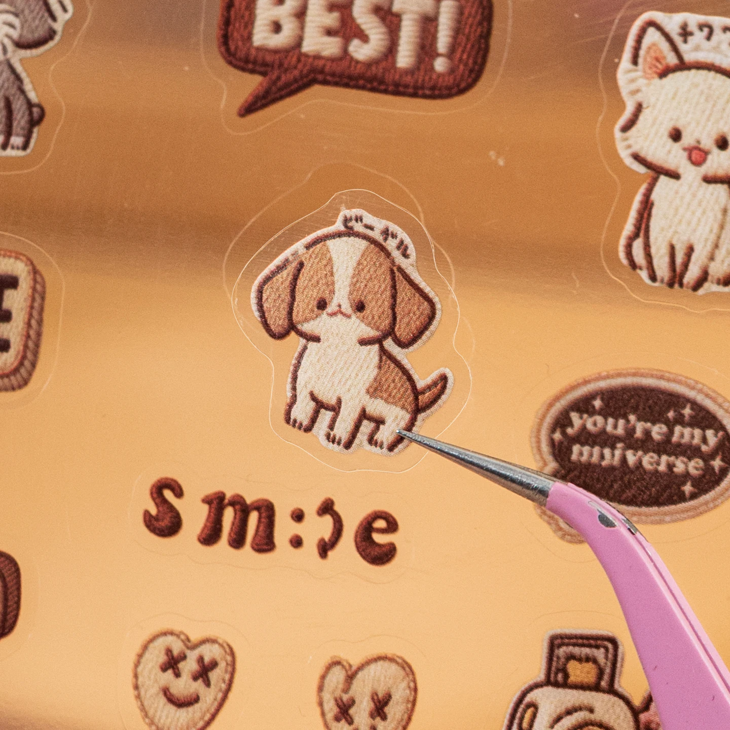 Picture 5: 20 Sheets Pet and food themes Die cut Stickers book Cartoon Decorative handmade Scrapbooking Diary Japanese Stationery Supplies
