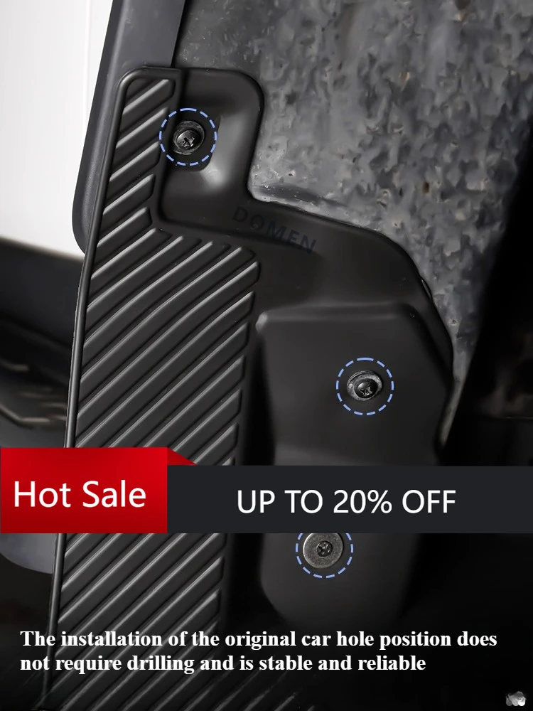 DOMEN New For BJ BAIC EMC 212 T01 4Pcs Car Mud Flaps Splash Guards Mudguards Front & Rear Wheel Fender Protector Car Exterior Ac
