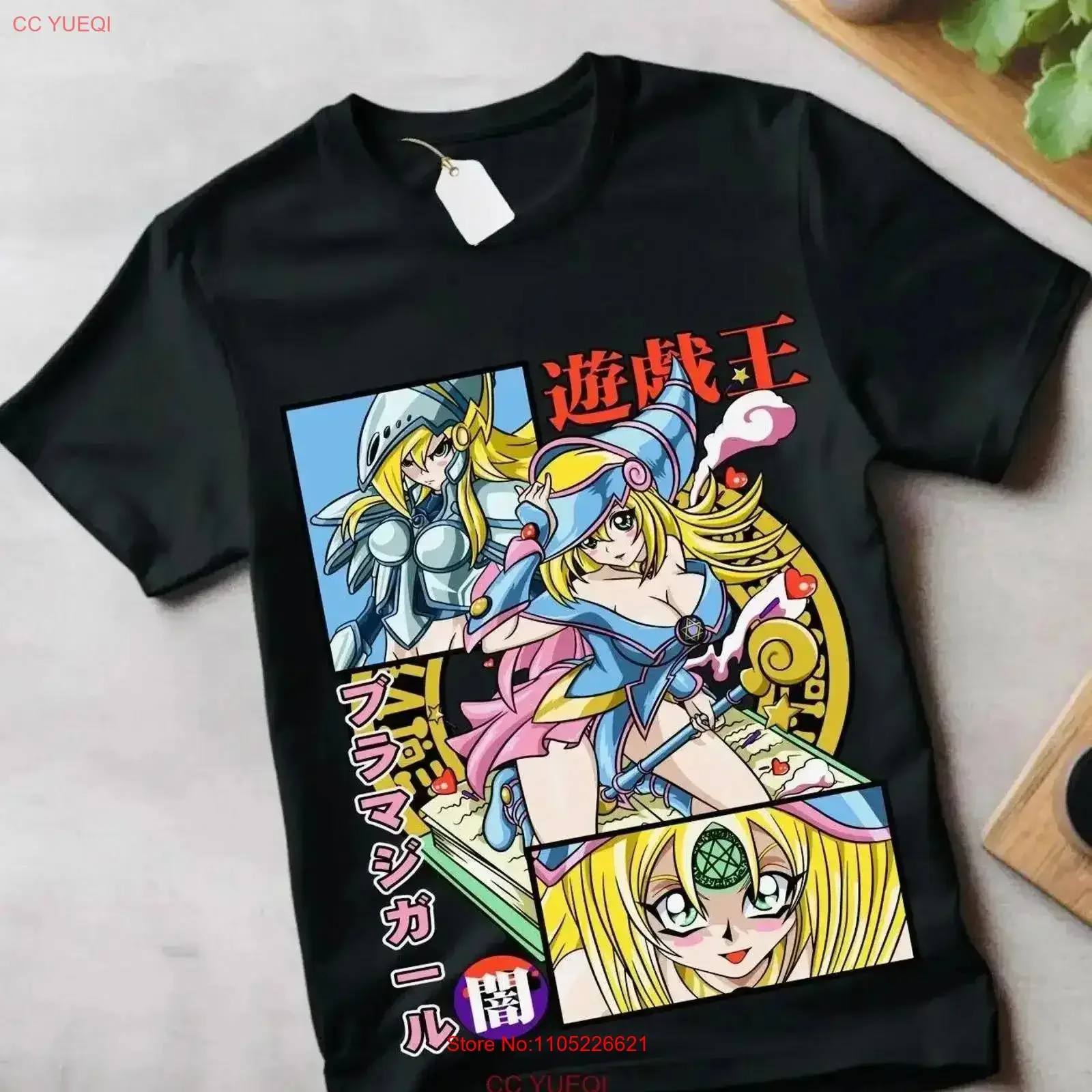 Maga Oscura camiseta Yu Gi Oh Chica Kawai Waifu chica Anime GifT todas las tallas vintage lavado Casual gráfico streetwear moda