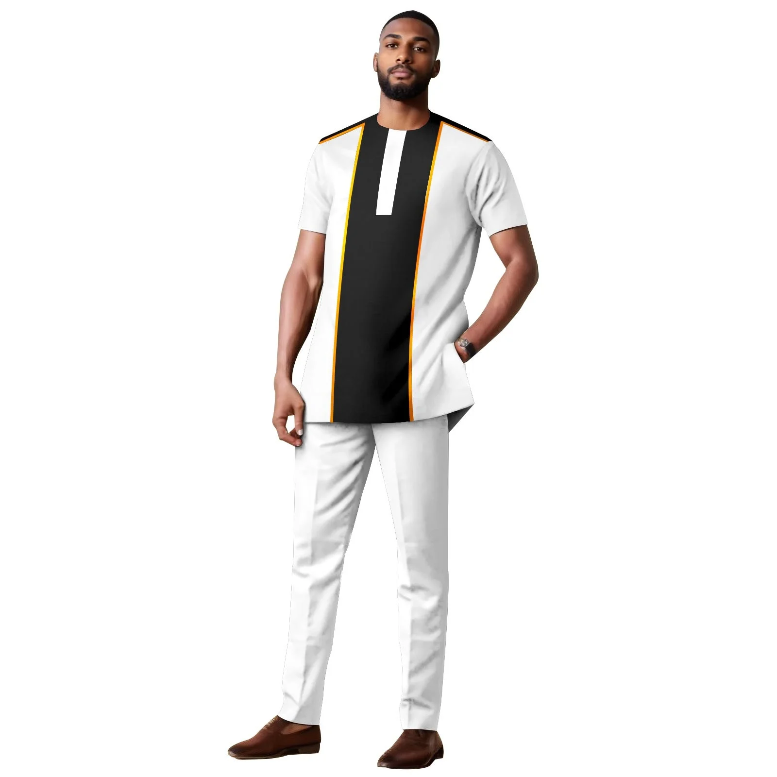 2024 Summer Sports Set Men's Short Sleeve T-shirt+Pants 2-piece Set Men's Oversized Size 3D Printed Pants Set