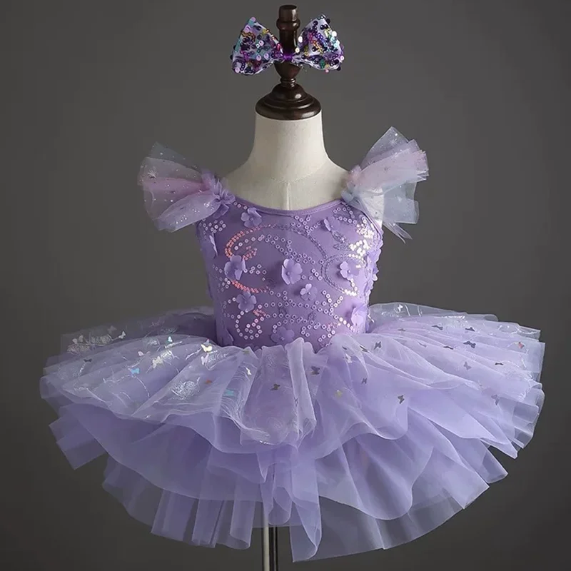 

Summer Ballet Leotards Girl Dress Tutu Birthday Dance Costumes Girls Dresses Ballet Party Baby Outfit Robe Fille Kids Clothing