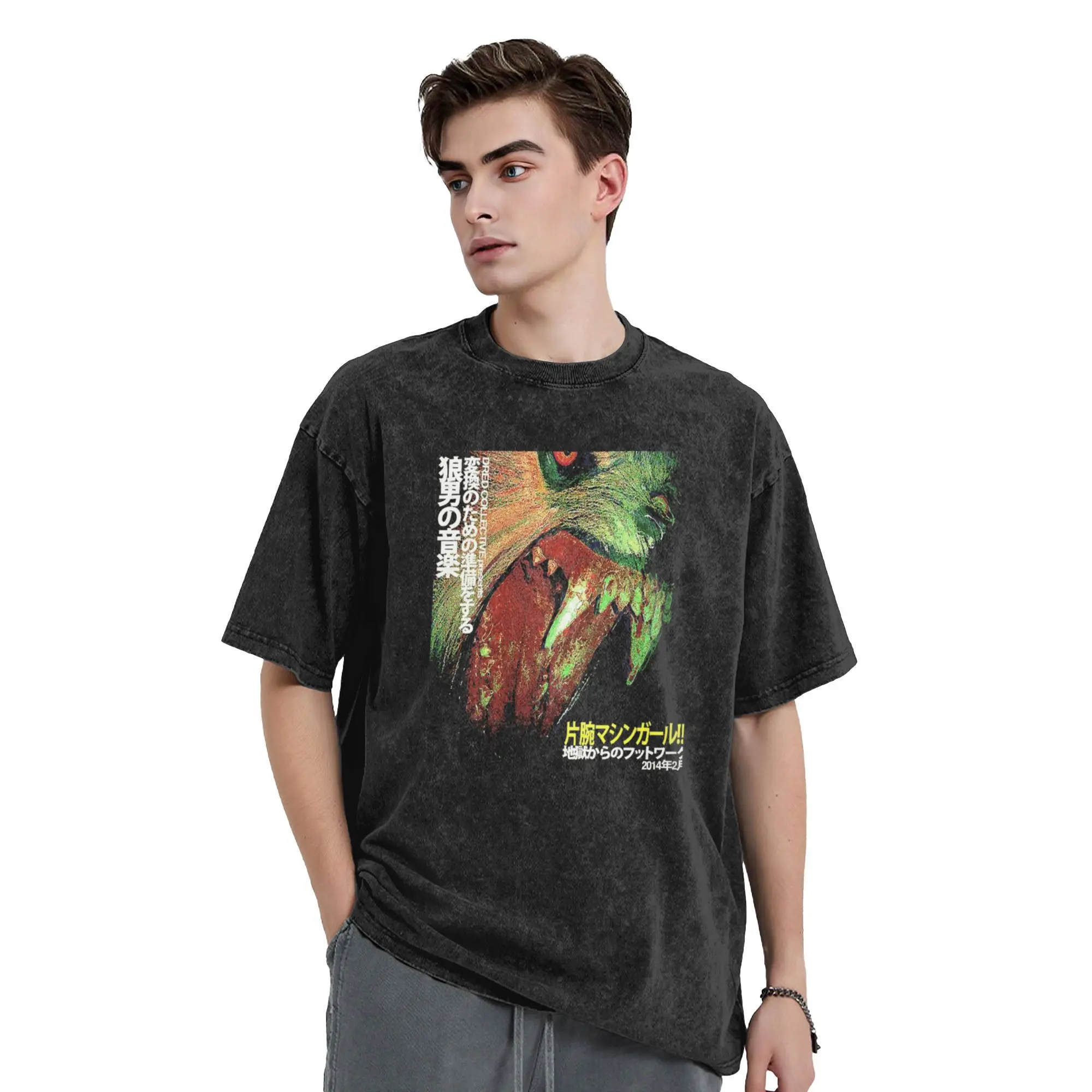 الرجال النساء تي شيرت آلة فتاة WLFGRL شبح غسلها تي شيرت Harajuku الشاطئ تيز Y2K مضحك تصميم بلايز عادية جديد وصول