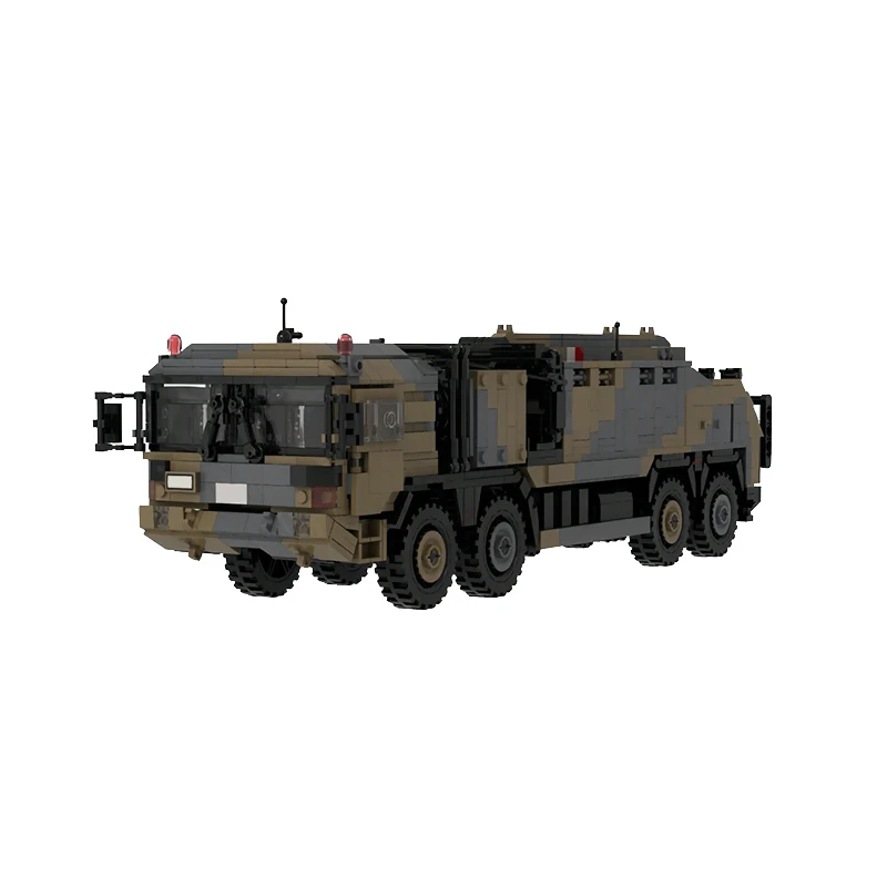 Military Transport Truck Model MOC Building Bricks War Equipment Style Modular Technology Gifts Holiday Assemble Toys Suit