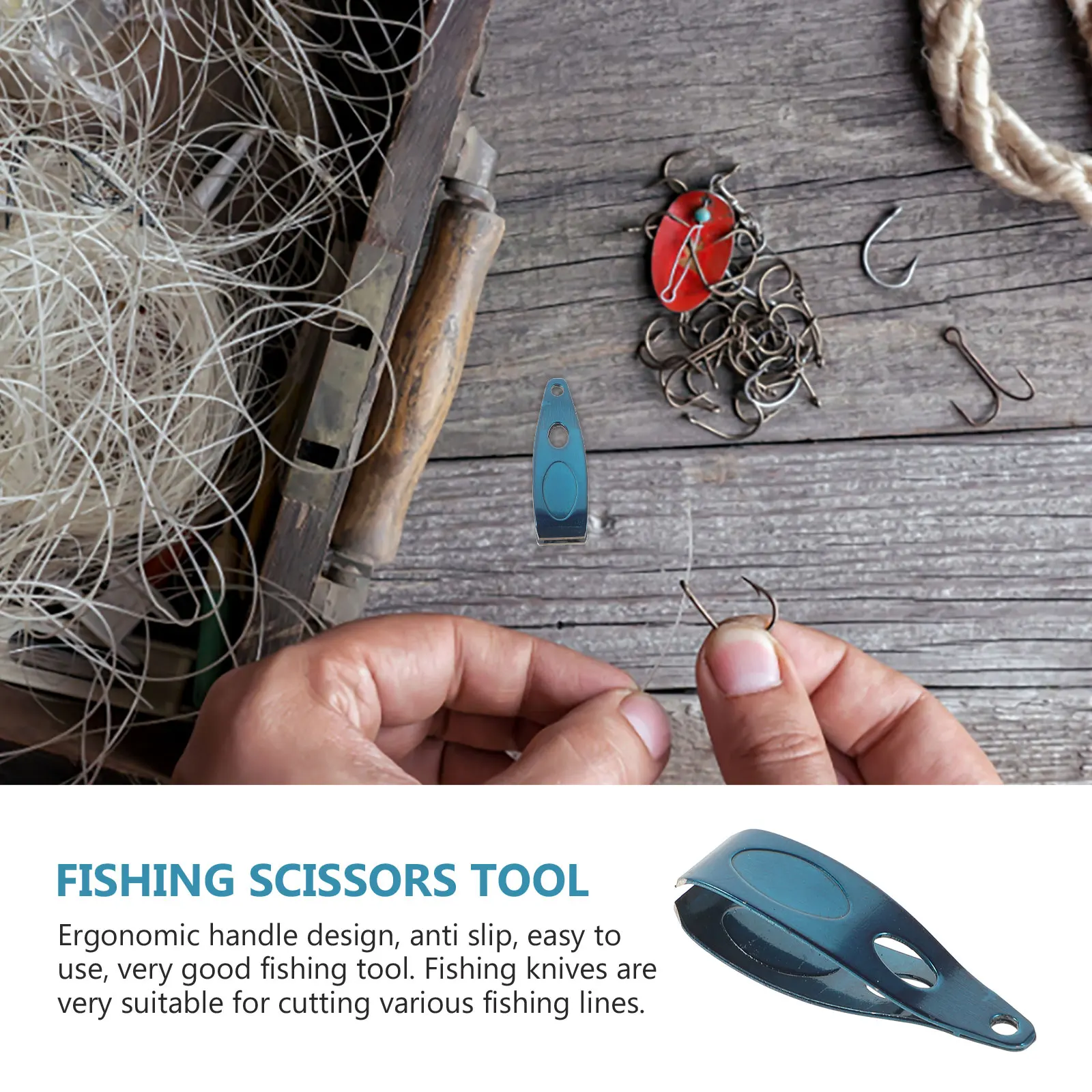 

Fishing Line Cutter Stainless Steel Outdoor Fishing Cutter Compact Portable Ergonomic Handle Wear-Resistant Shear