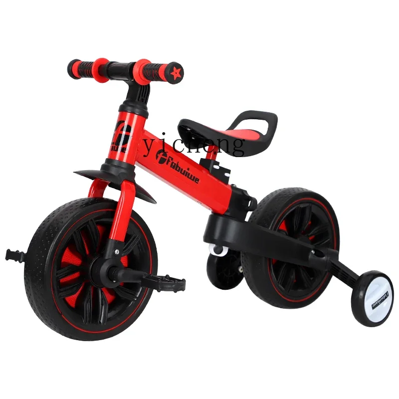

XL Children's Balance Car with Pedal 1-6 Years Old Foldable Baby Sliding Tricycle Two-in-One