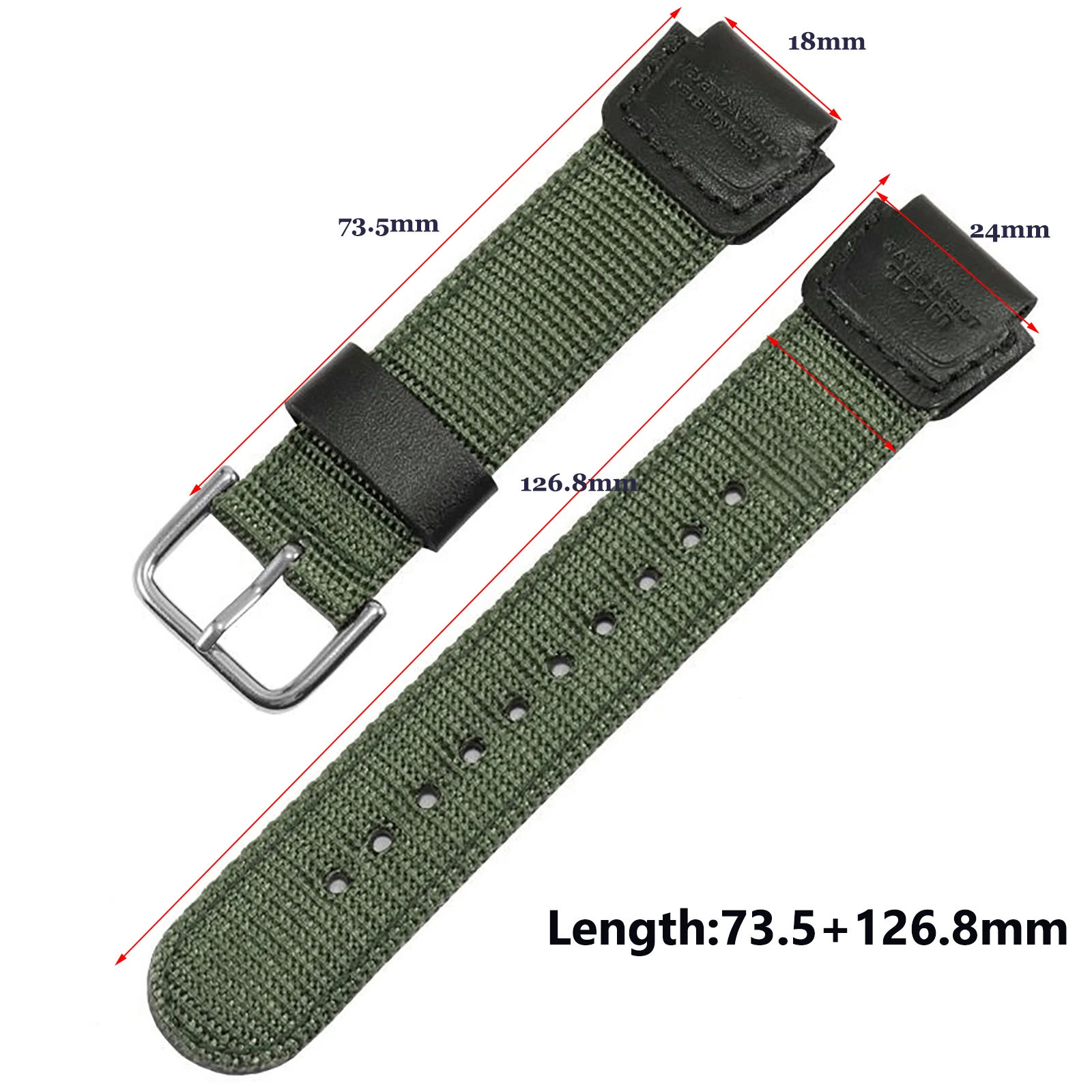 Nylon Bracelet for Casio for G-SHOCK W800H Watch Band SGW400 F91W F84 F105/108/A158/168 AE1200/1300 Men Sports Wristbelt 18mm