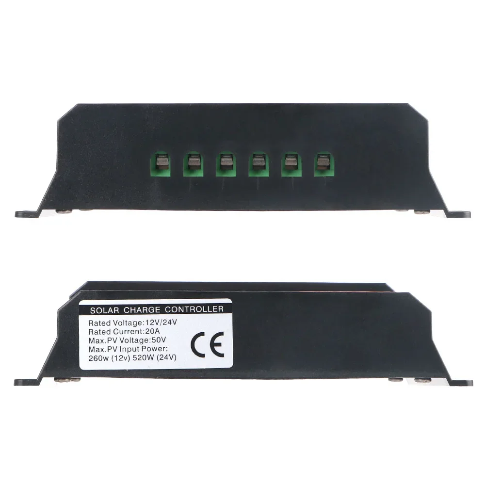 LCD Accessories 10A, 10A 20A 30A 12V 24V Automatic Identification Solar Controller Photovoltaic Regulator Color Screen Timer image 4