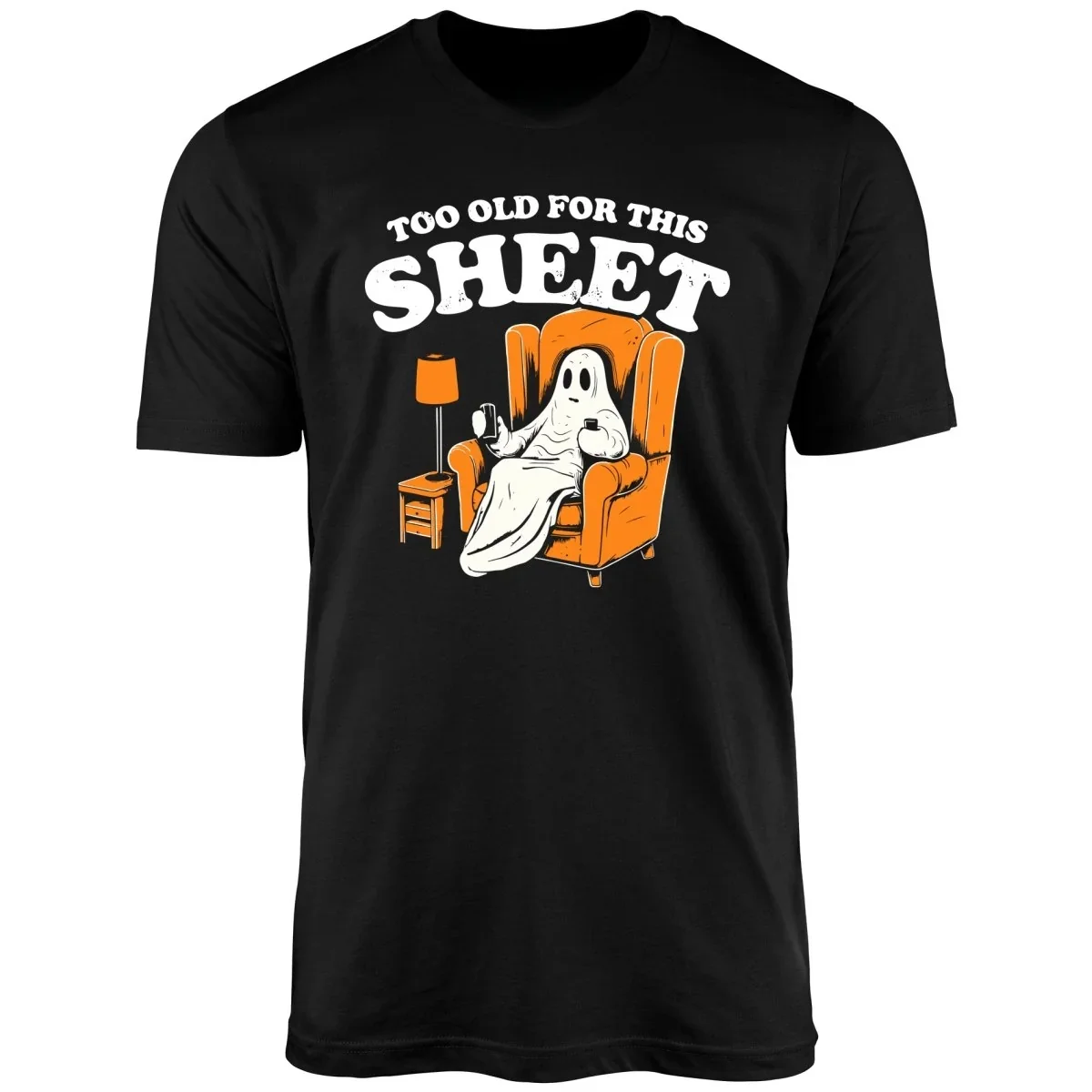 تي شيرت فضفاض مريح للرجال من القطن الخالص غير رسمي الأكثر مبيعًا في الهالوين بأكمام قصيرة تي شيرت فضفاض مريح على الرعب للجنسين #3