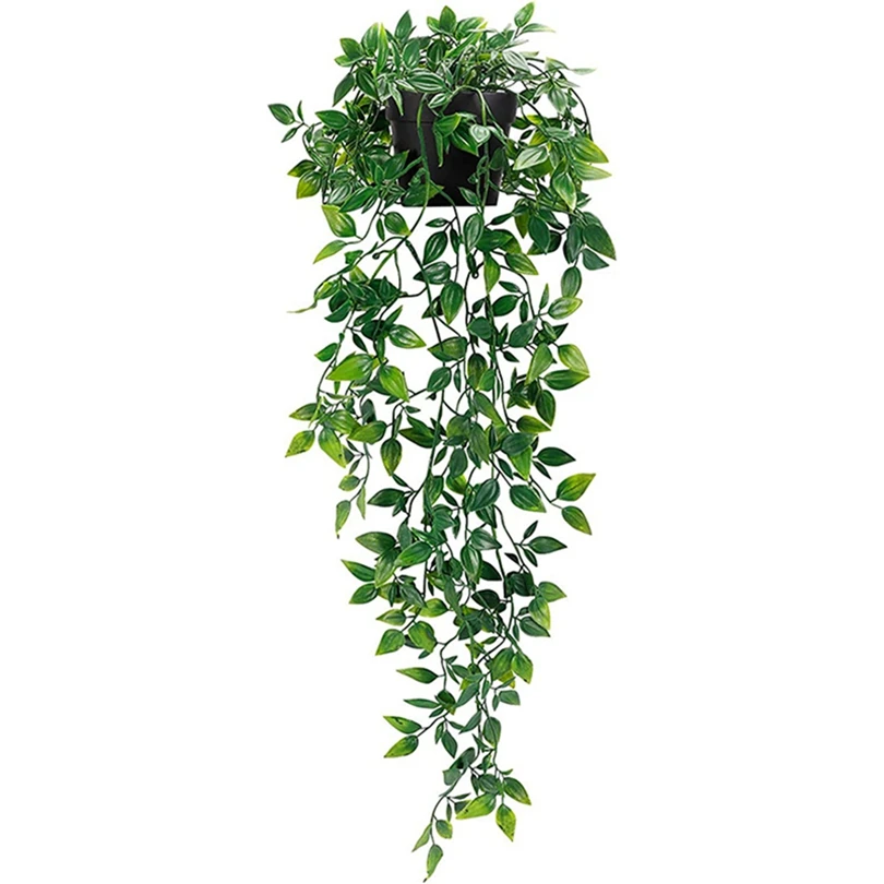 Artificial ivy Plants Plastic Leaf With pots Wedding New Year Christmas for Home Balcony Garden Office desk Decoration supplies