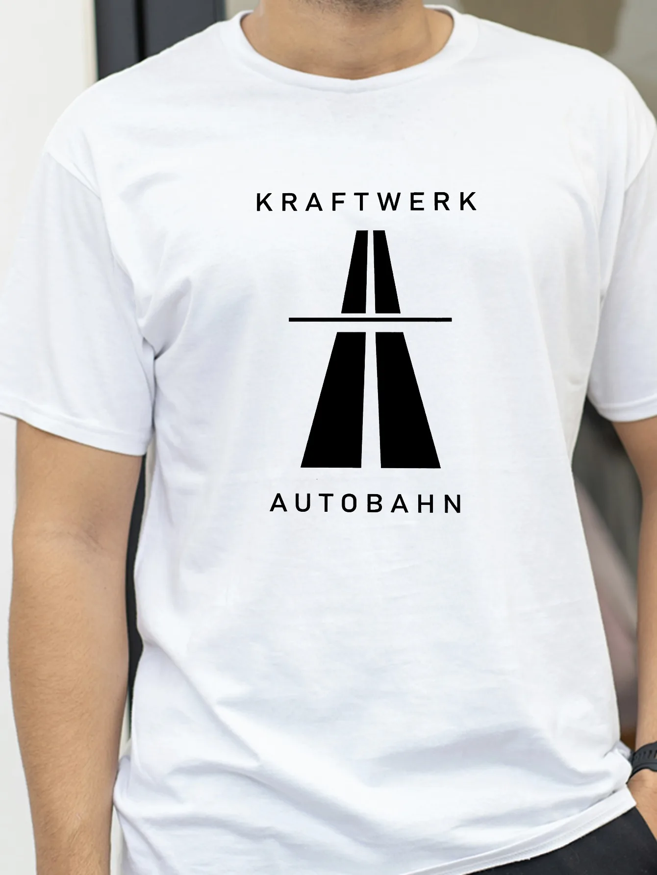 

Kraftwerk Autobahn Music Vintage T-shirt Electronic Synth Neu! Krautrock Cotton Men T Shirt New Tee Tshirt Womens Tops