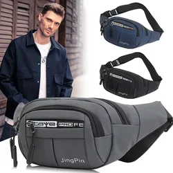 Saco de cintura impermeável ao ar livre, Bum Bag, Correndo, Jogging, Hip Belt Pouch, Zip Chest Bag, Saco do telefone móvel, Oxford Cloth Fanny Pack