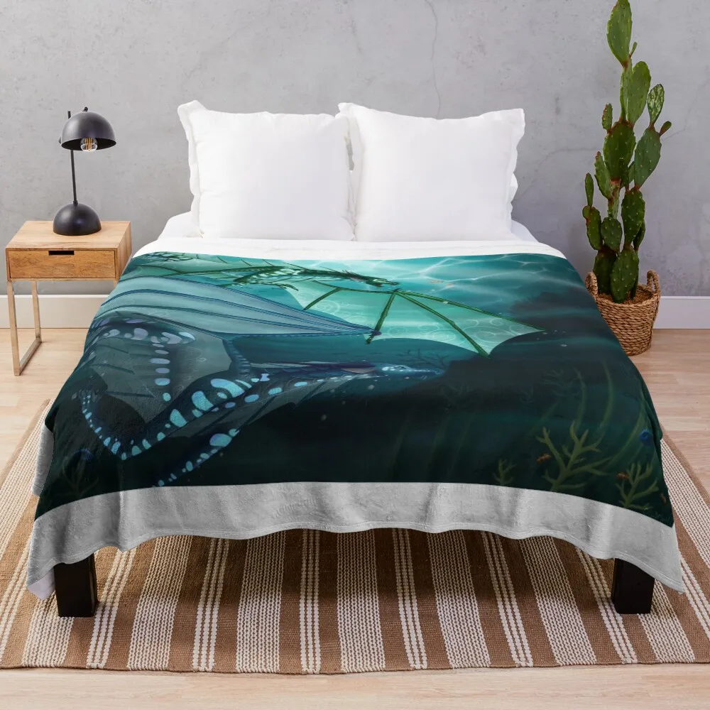 

Journey To Pantala (Tsunami and Turtle, Wings of Fire) Throw Blanket Soft Plaid for winter anime Thins Blankets
