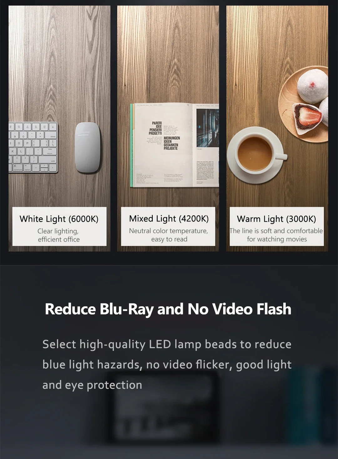 Youpin LYMAX Schreibtischlampe Bildschirmleuchte Hängelampe Augenschutz PC Computer Monitor Lichtleiste Kabellose Fernbedienung – Detail 12