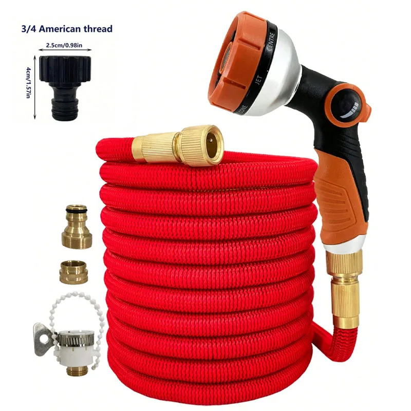 

New High-Pressure And Hose Convenient Multifunctional Water Gun, Flexible And Extendable Garden Hose, Gardening Watering Tool