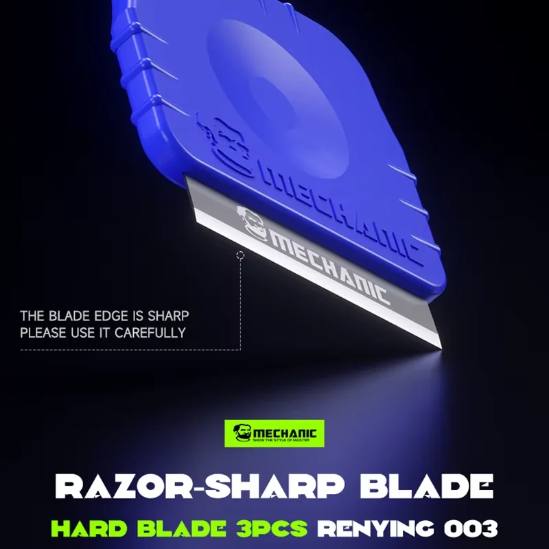 MECHANIC Sharp Blade Repair and Disassembly Pick Curved Screen Disassembly Blade for Mobile Phone Android IPad Repair Tools Set