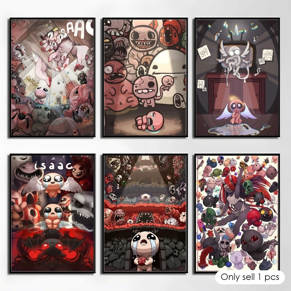 Game The B-Binding Of Isaac Poster Elegant And Affordable Wall Art Stickers For Dormitory Living Room And Bedroom Spaces