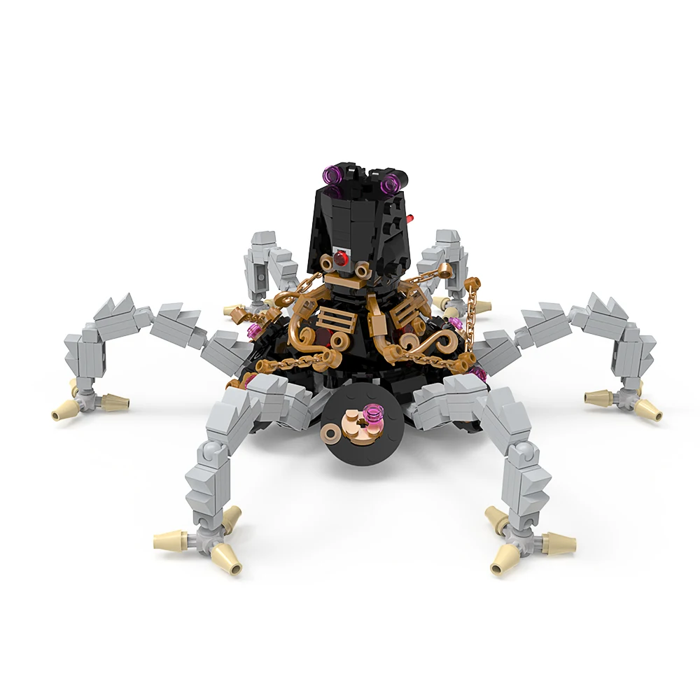 

Temple Guardian MOC Building Blocks, Ancient Automaton with Mechanical Legs, Fantasy Ruin DIY for Adventure Fans