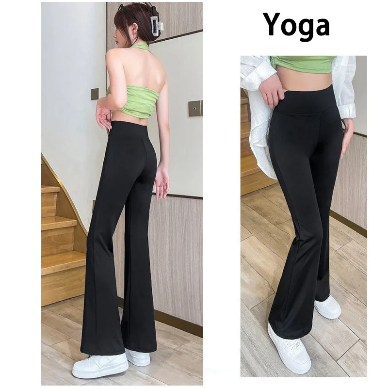 

New High Waisted Yoga Pants for Women Tummy Control Bootcut Leggings Fitness Workout Soft Elastic Slimming Sports Wear