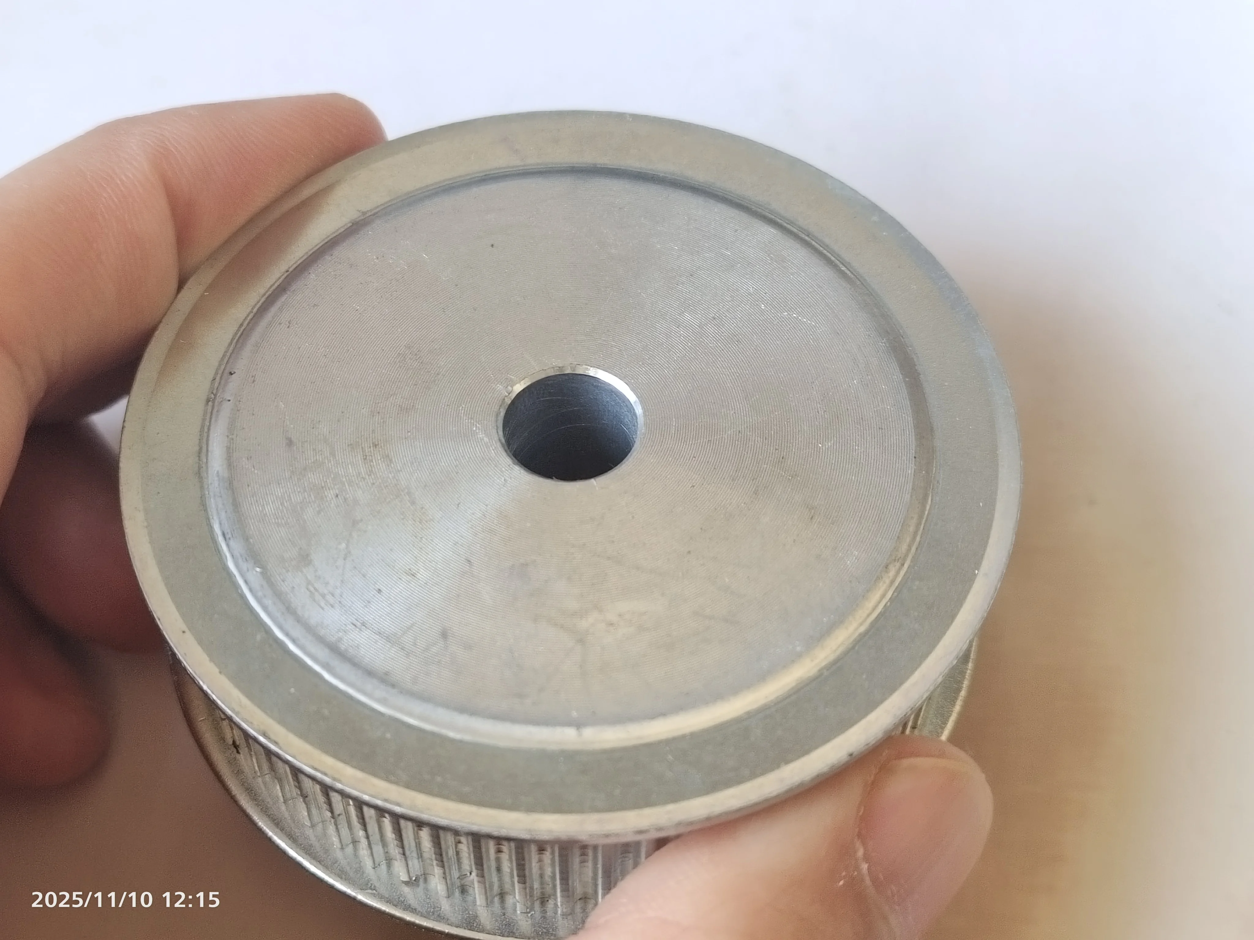 

1pcs 3M pulley 75T bore 12mm width 10mm 1pcs 3M pulley 16T bore 6mm width 10mm