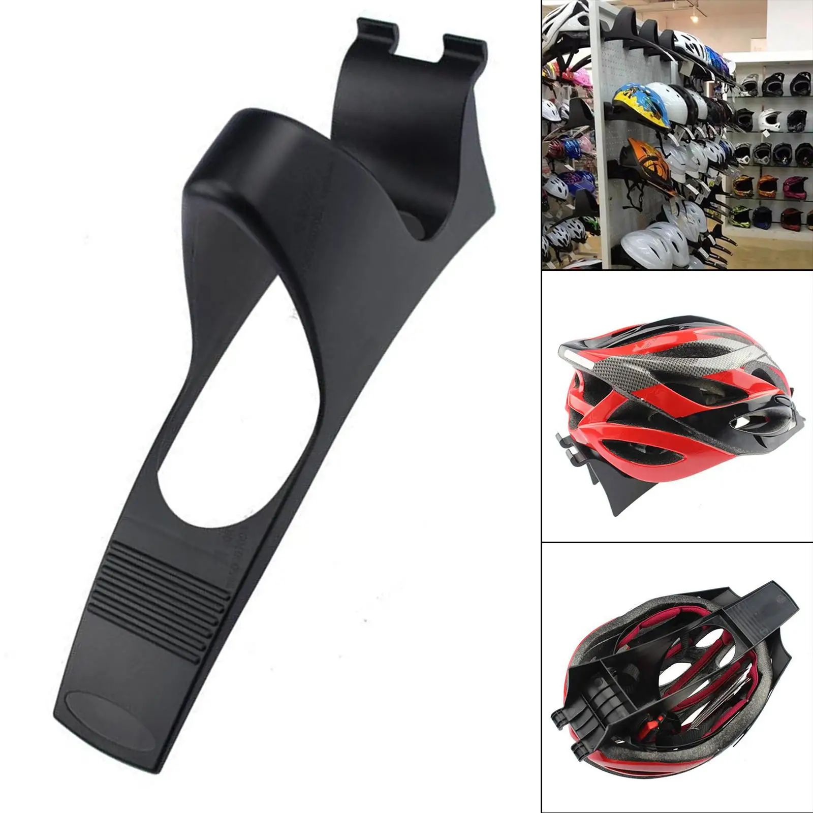

Bike Bicycle Helmet Holder Protective Gear Display Fit for Pegboard Shelves