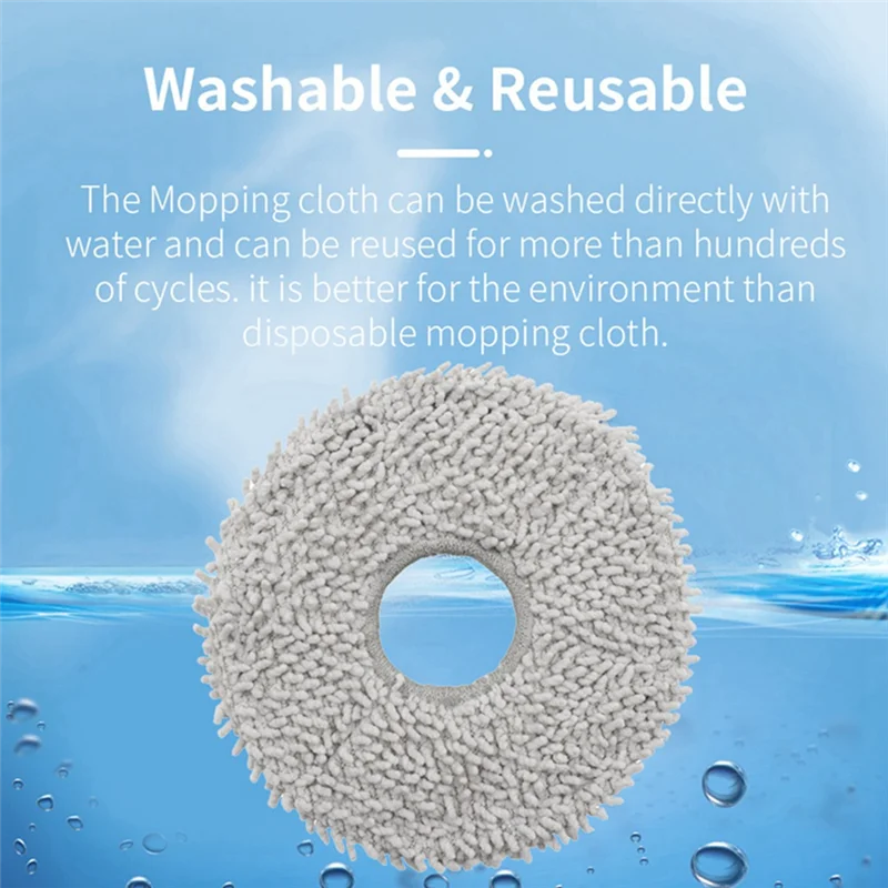 ABRG-Hauptseitenbürste Hepa-Filter Mopptücher Staubbeutel Kunststoff Ersatzteile für Ecovacs Deebot X2 / X2 Pro / X2 Omni Robot Vac