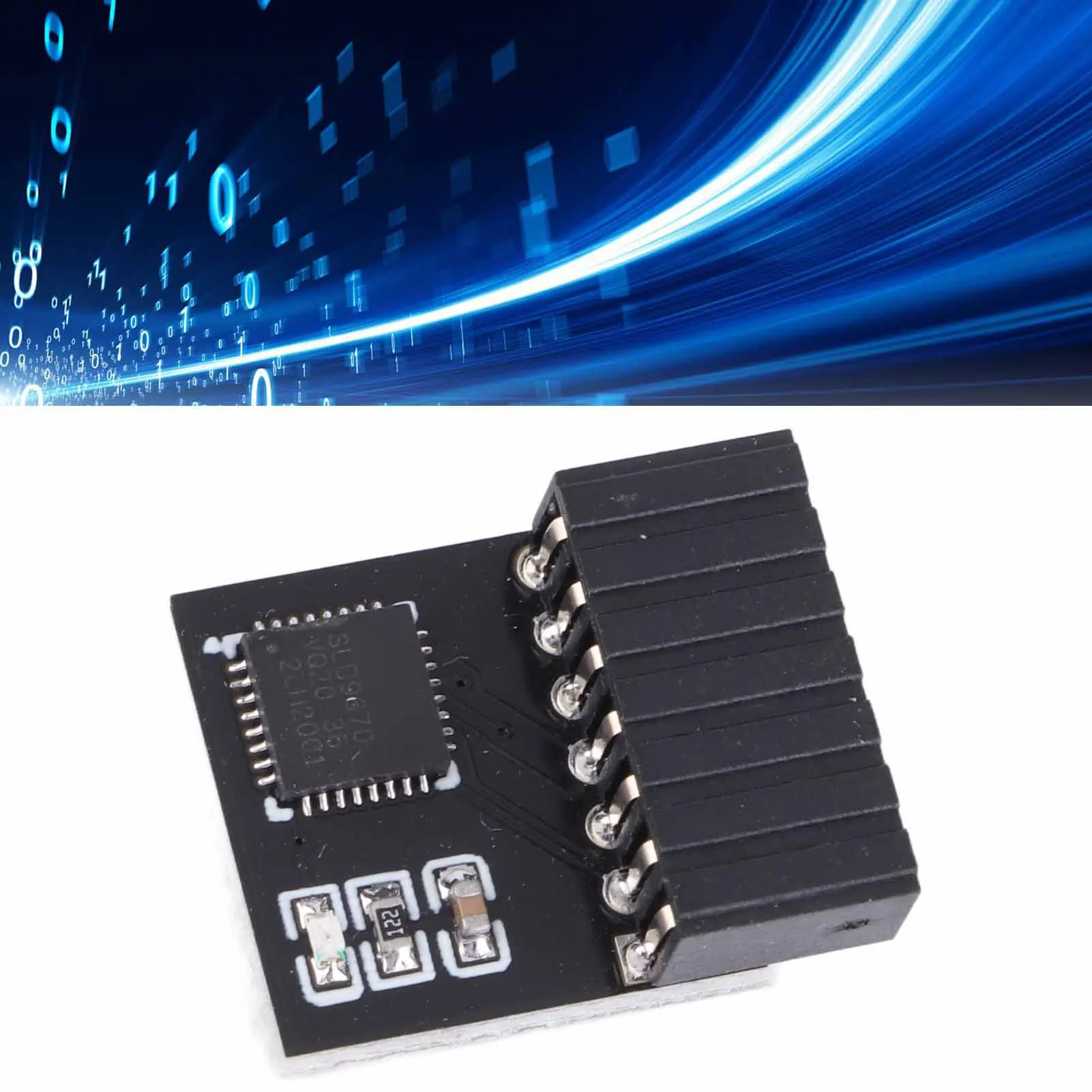 

TPM 2.0 Module TPM Chip 14Pin SPI TPM 2.0 Encryption Security Module Remote Card for ASUS Motherboard