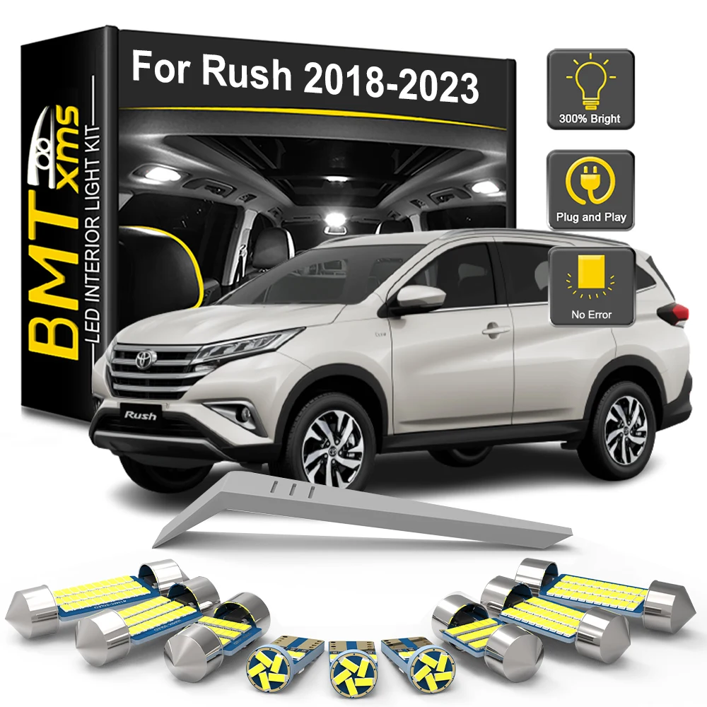 

BMTxms 8 шт. для Toyota Rush F700 2018 2019 2020 2021 2022 2023 Canbus купольный светильник для чтения багажника светодиодный внутренний светильник автомобильные аксессуары