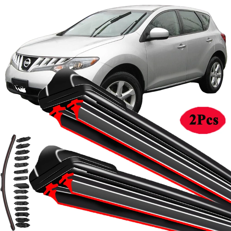 

For Nissan Murano Z51 2009 2010 2011 2012 2013 2014 Front Windscreen Windshield Wipers Car Accessories Stickers Car Wiper Blades