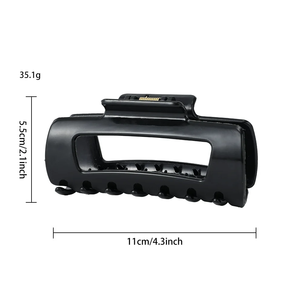 مشابك شعر مرنة من السيليكون، مشبك مخلب كبير قابل للانحناء غير قابل للانزلاق | مشابك شعر ناعمة ذات قبضة شعر رفيعة وسميكة #6