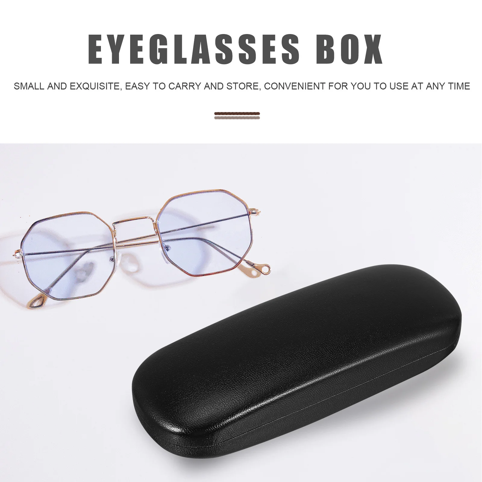 

4pcs Eyeglasses Cases Pvc Metal Hard Shell Protective Glasses Storage Box Portable Compact Design Eyeglasses